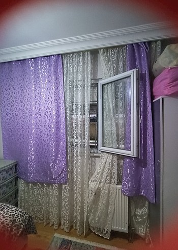 Parlak Mor Fon Perde - Görsel 2