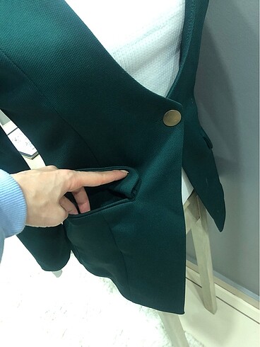s Beden Haki Blazer ceket