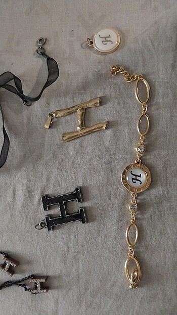 H harfi takı seti - Görsel 2