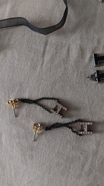 H harfi takı seti - Görsel 3