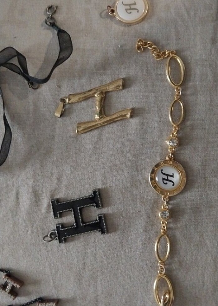 H harfi takı seti - Görsel 2