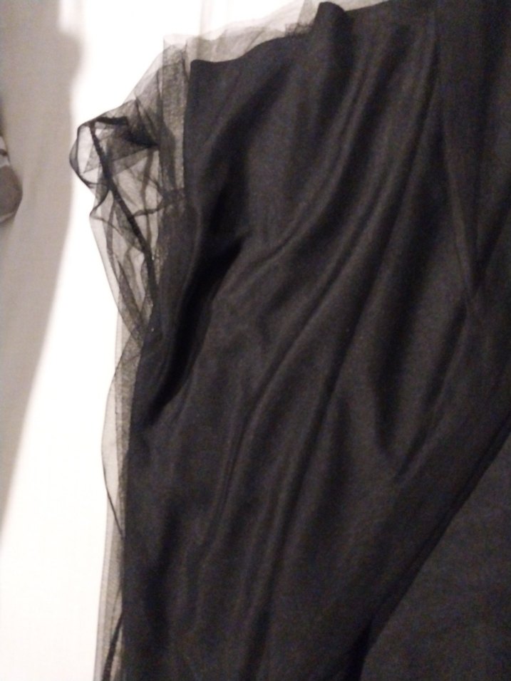 Diger Siyah Dantelli  Abiye Elbise - Görsel 5