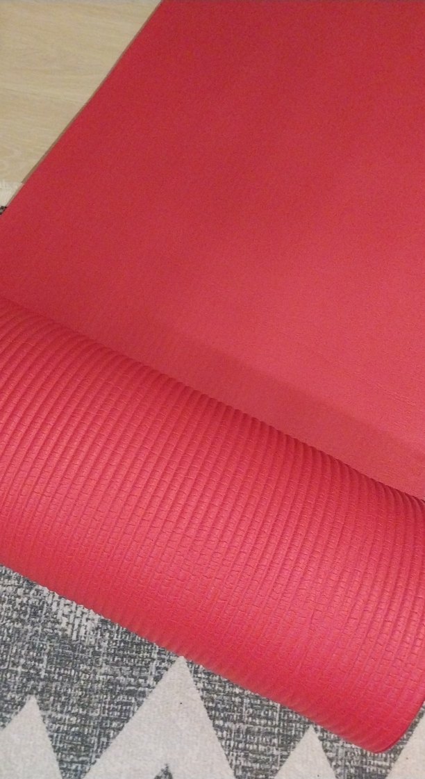 Koyu Kırmızı Düz Egzersiz Matı - Görsel 3