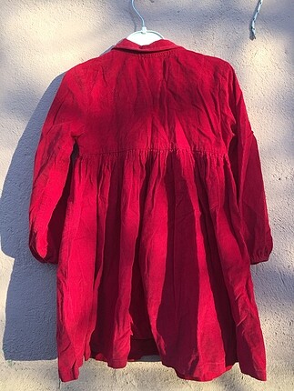 4 Yaş Beden bordo Renk Kız çocuk kadife elbise LCW