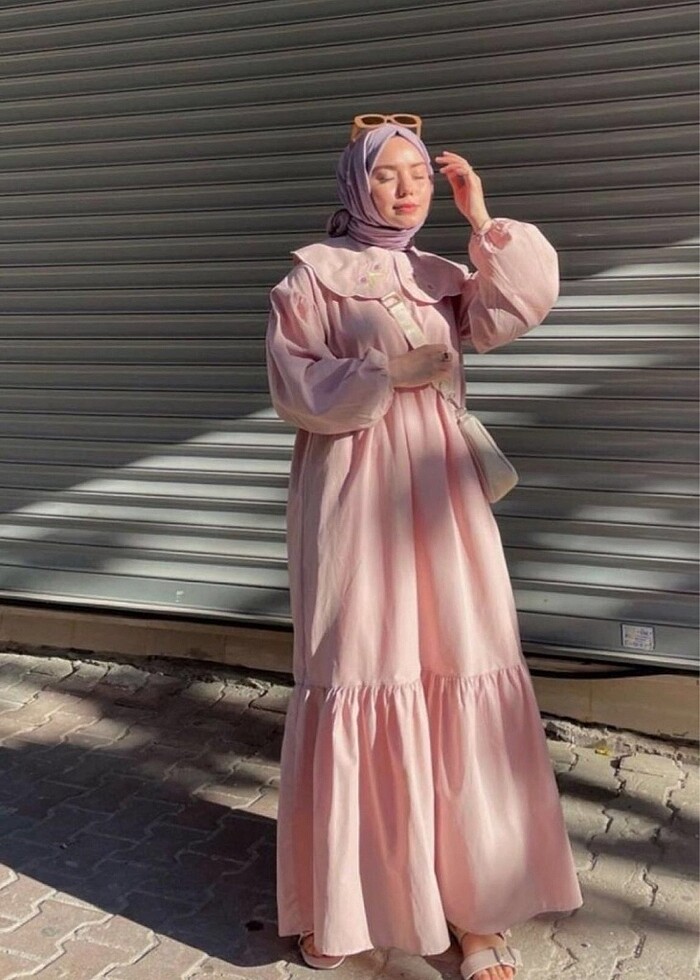 3 adet tesettür elbise - Görsel 3