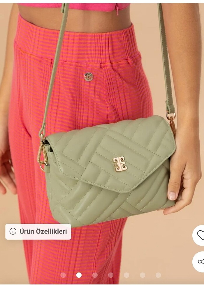 Pierre cardin kadın çanta nil yeşil - Görsel 2