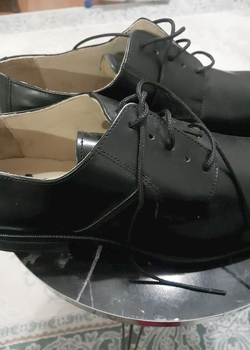 Erkek Siyah Parlak Klasik Bağcıklı Ayakkabı - Görsel 2