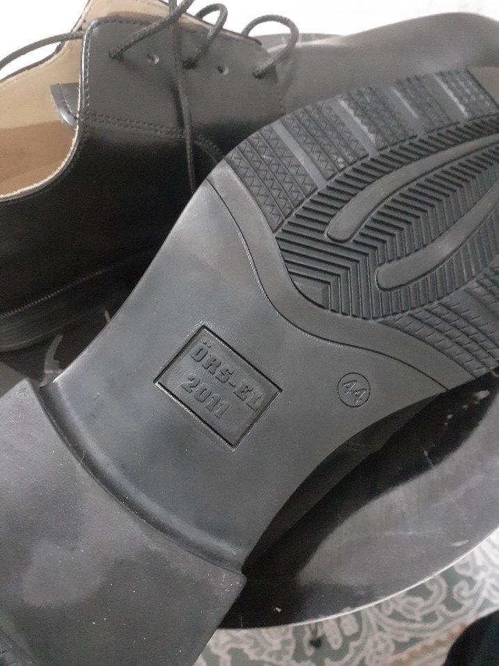 Erkek Siyah Parlak Klasik Bağcıklı Ayakkabı - Görsel 3