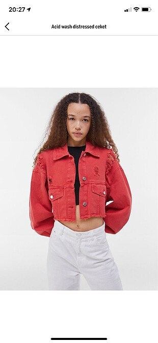 bershka crop ceket