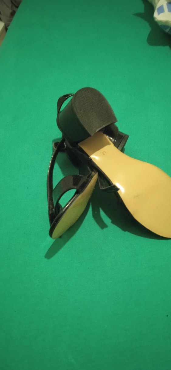 siyah yazlık rugan kadın ayakabısı - Görsel 2