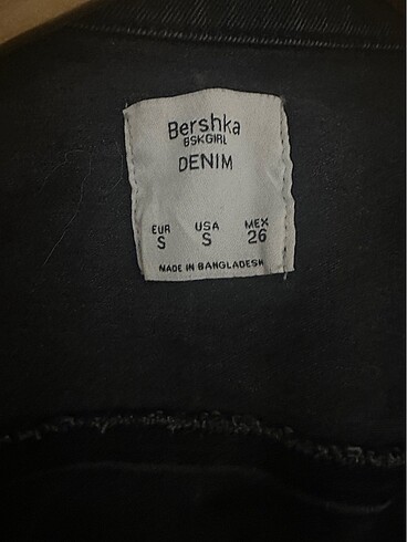 s Beden siyah Renk Berşka kot ceket