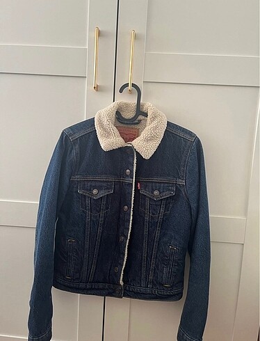 xs Beden lacivert Renk Levis denim ceket