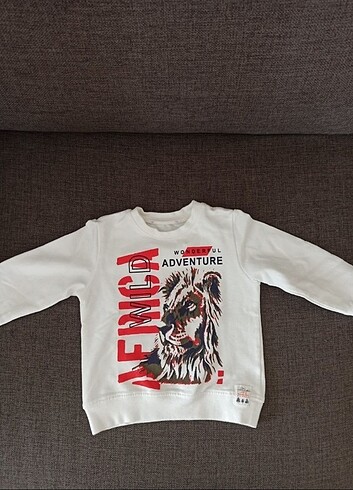 Bebek beyaz sweatshirt