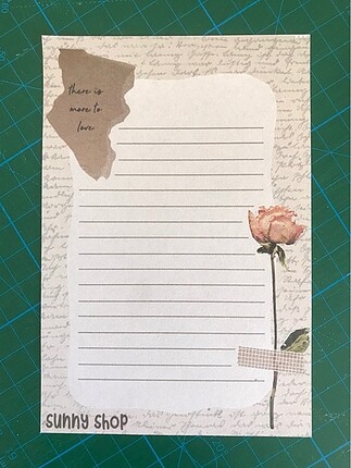 Vintage Güllü Memopad