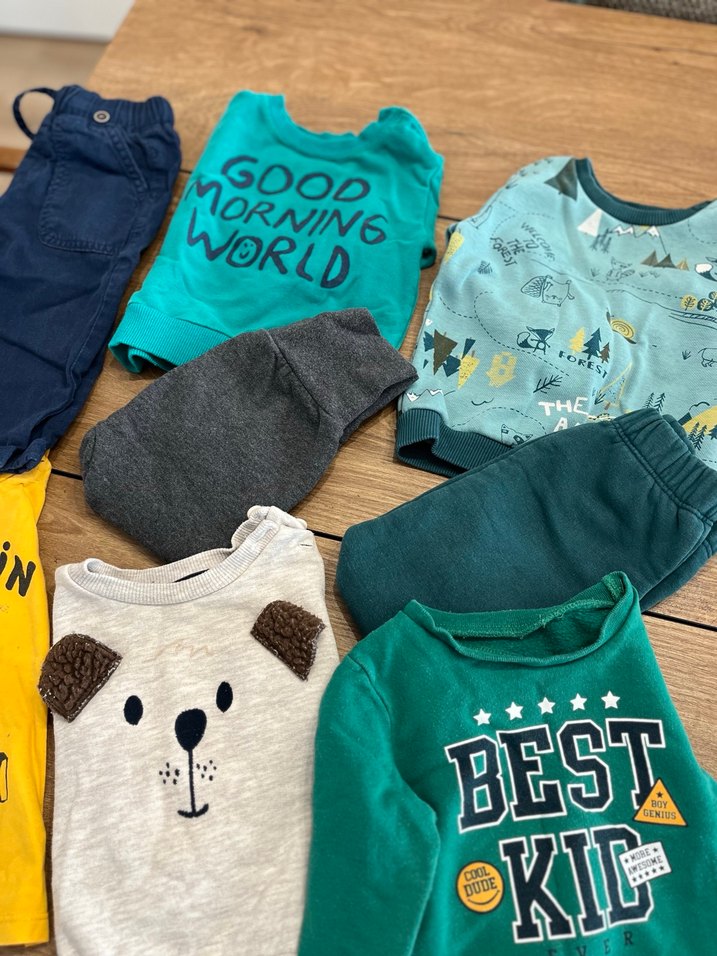 Uzun Kollu Pamuklu Erkek Bebek Kıyafet Seti - Görsel 2