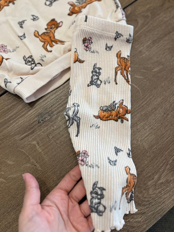 Kız Bebek 2 adet  Desenli Uzun Kollu Takım - Görsel 4