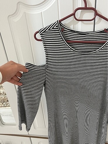 Trendyol & Milla Çizgili M beden elbise