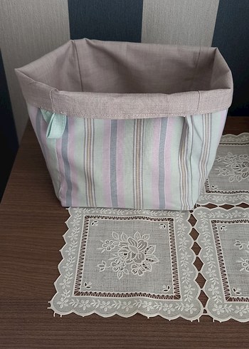 Nakışlı Dantel Detaylı Pembe Makyaj Çantası organizer - Görsel 4