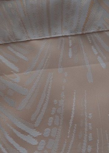 Bej Bohem Tarzı Düz Desensiz Perde - Görsel 6