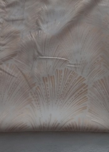 Bej Bohem Tarzı Düz Desensiz Perde - Görsel 3