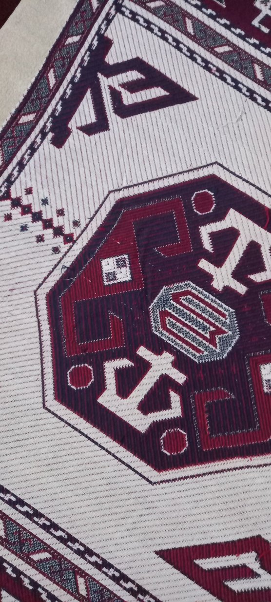 Klasik Bordo Desenli Halı örtüsü yada pike - Görsel 4