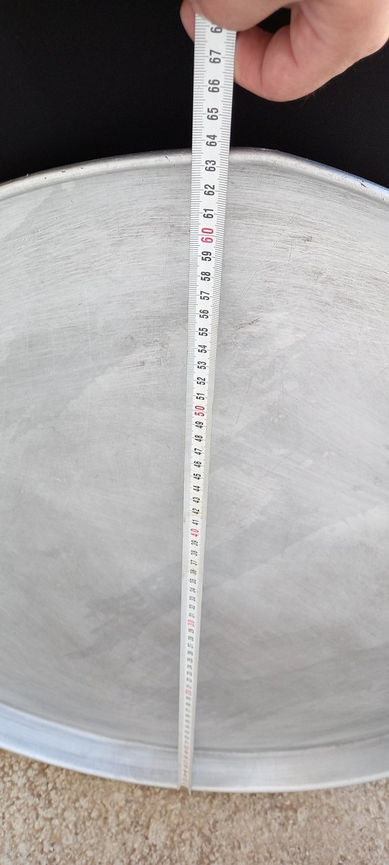 Gri Yuvarlak Metal alimiyum Tepsi - Görsel 4