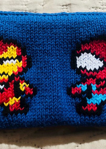 Renkli Örgü Çocuk Aksesuarları- Kalem kutusu- kalemlik - Görsel 5