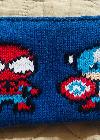 Renkli Örgü Çocuk Aksesuarları- Kalem kutusu- kalemlik - Görsel 3