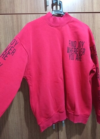 Boğazlı sweatshirt 
