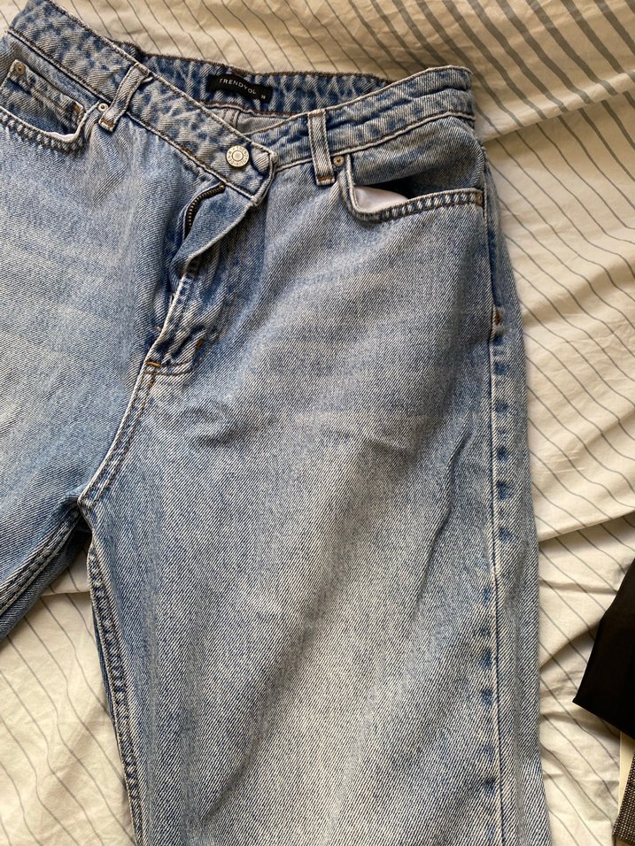 Kadın Açık Mavi Bol Kesim Kot Pantolon - Görsel 2