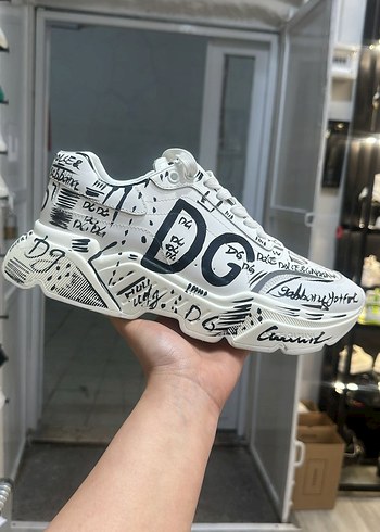 Beyaz Baskılı Erkek Sneakers