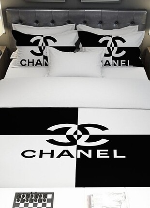 ???????????? CHANEL PAMUKLU ÇİFT KİŞİLİK NEVRESİM TAKIMI
