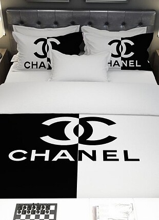 Diğer ???????????? CHANEL PAMUKLU ÇİFT KİŞİLİK NEVRESİM TAKIMI