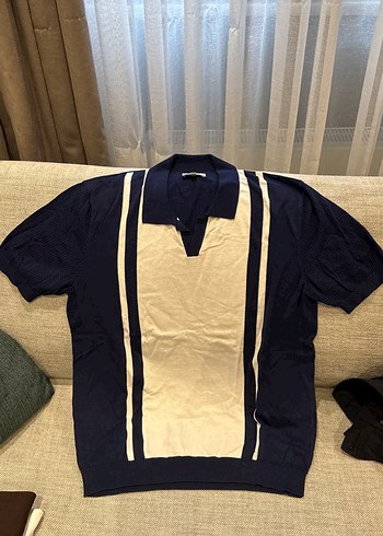 Gri Erkek Uzun Kollu Polo Tişört triko - Görsel 3