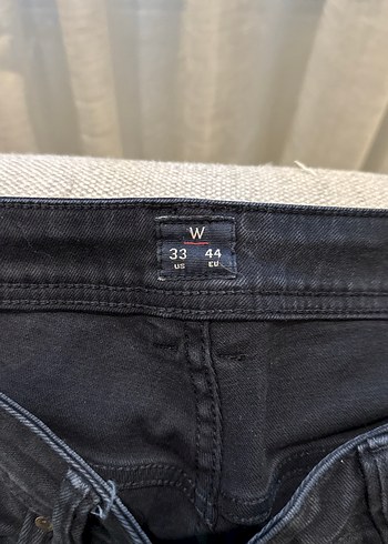 W Collection Düğmeli Siyah Erkek Kot Pantolon - Görsel 5