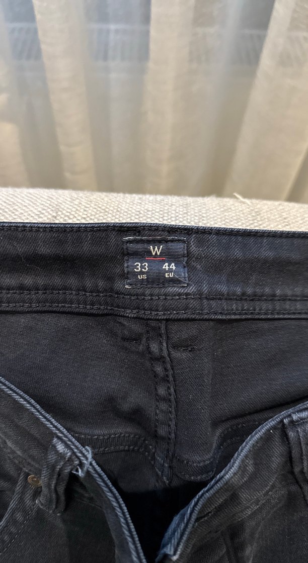 W Collection Düğmeli Siyah Erkek Kot Pantolon - Görsel 5