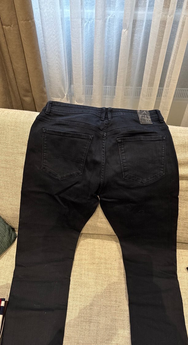 W Collection Düğmeli Siyah Erkek Kot Pantolon - Görsel 2