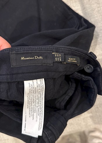 Massimo Erkek Siyah Kanvas Rahat Kesim Pantolon - Görsel 3