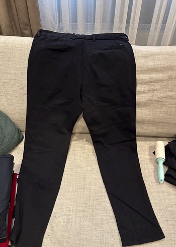 Massimo Erkek Siyah Kanvas Rahat Kesim Pantolon - Görsel 5