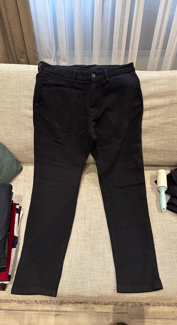 Massimo Erkek Siyah Kanvas Rahat Kesim Pantolon - Görsel 4