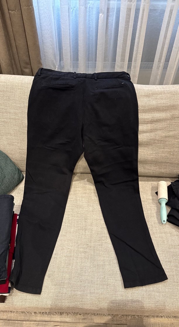 Massimo Erkek Siyah Kanvas Rahat Kesim Pantolon - Görsel 5