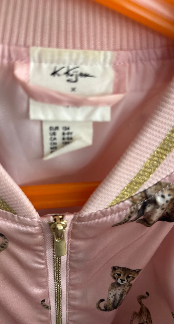 Pembe Leopar Desenli Çocuk Montu h&m - Görsel 3