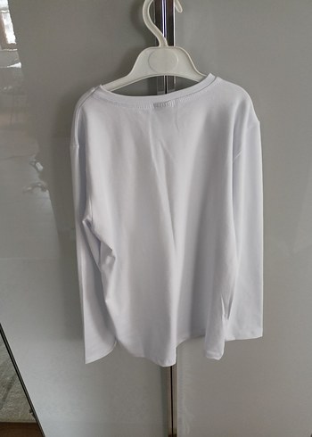 Beyaz Çocuk Uzun Kollu Tişört - Görsel 3