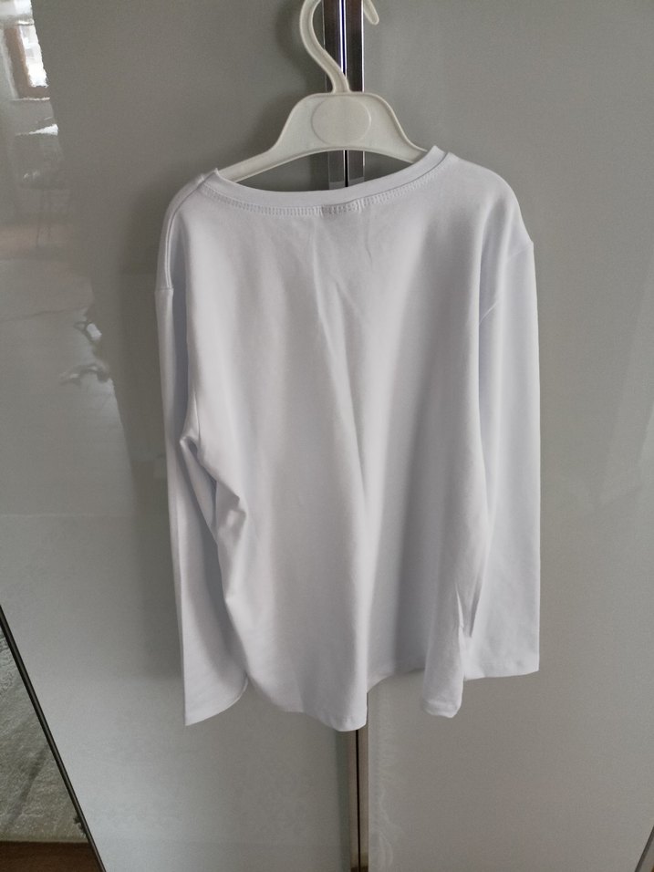 Beyaz Çocuk Uzun Kollu Tişört - Görsel 3