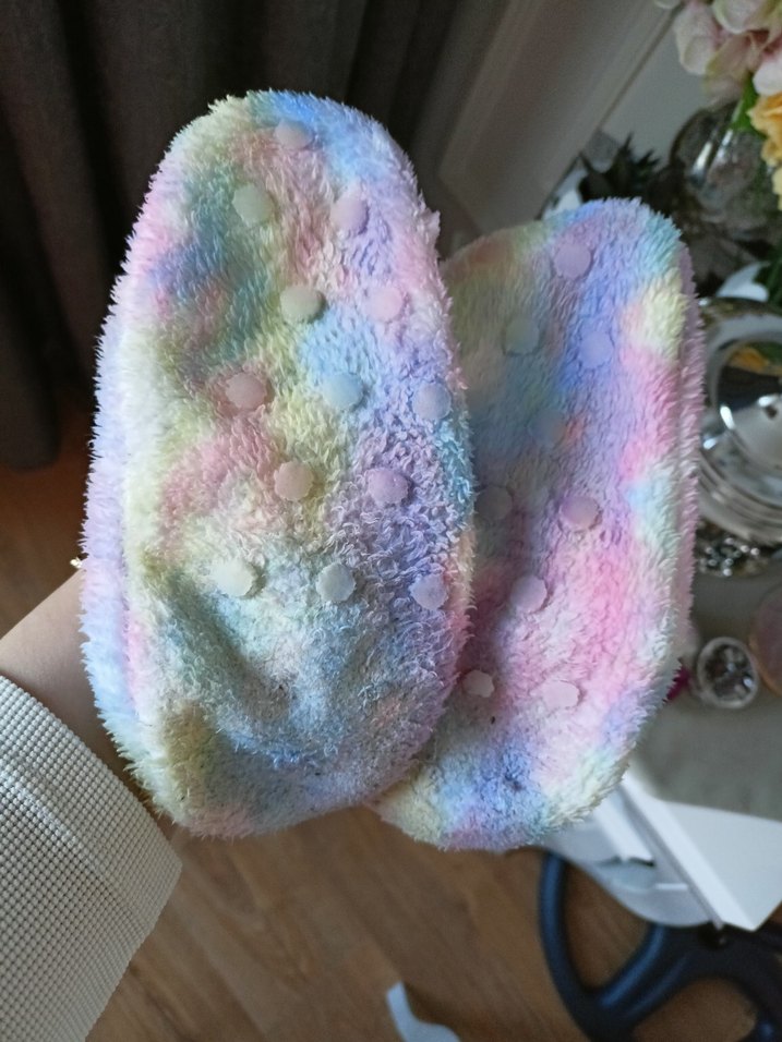 PENTİ Kızlar için Pastel Renkli Peluş Ev Patiği 27/30 - Görsel 3