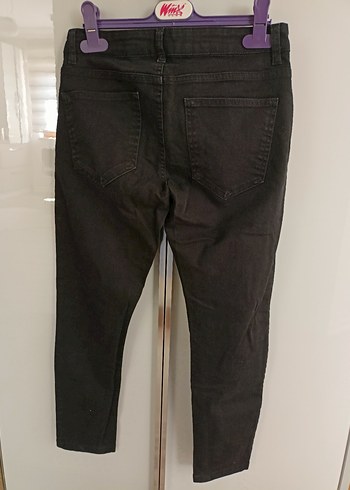 s Beden siyah Renk Erkek Siyah Slim Fit Kot Pantolon