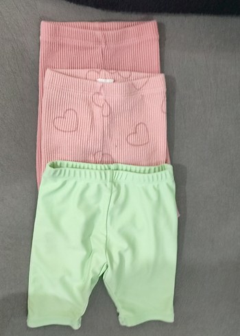 Kız Çocuk Pastel Renkli Tayt Seti - Görsel 2