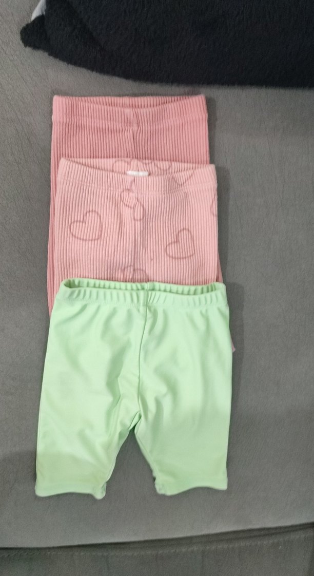 Kız Çocuk Pastel Renkli Tayt Seti - Görsel 2