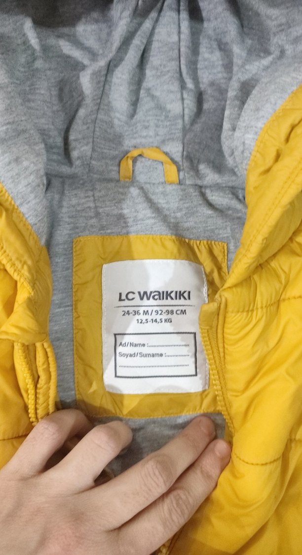 Sarı Kapüşonlu Erkek Çocuk Leopar Desenli Yelek - Görsel 5