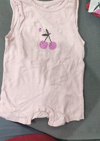 Pembe Baskılı Bebek Kız Tulum - Görsel 4